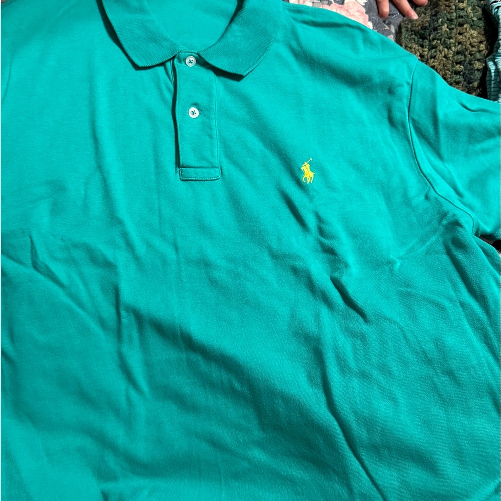 Polo by Ralph Lauren Men's Green Polo Shirt